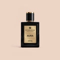 AURA by Evorazar – 100ML black parfum bottle with gold label