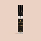 AZURE by Evorazar – 5ML fragrance tester with black cap