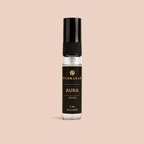 AURA by Evorazar – 5ML fragrance tester with black cap